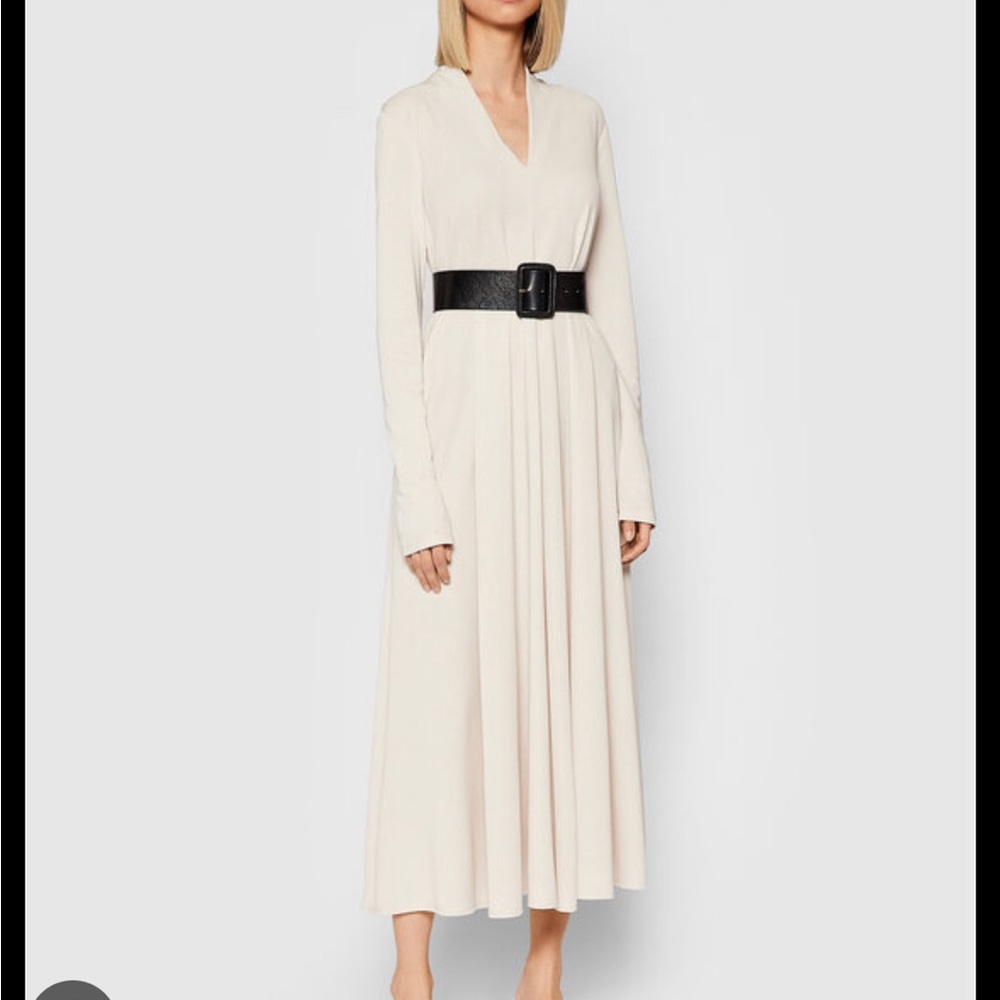 Robe de jour Caladio 36260616 Beige Relaxed Fit by MaxMara - Picture 7 of 8